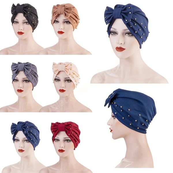 fashion women solid muslim turban indian cap elastic hijabs beanies hat bonnet headwrap bowknot beads chemo cancer hat, Blue;gray
fashion women solid muslim turban indian cap elastic hijabs beanies hat bonnet headwrap bowknot beads chemo cancer hat, Blue;gray