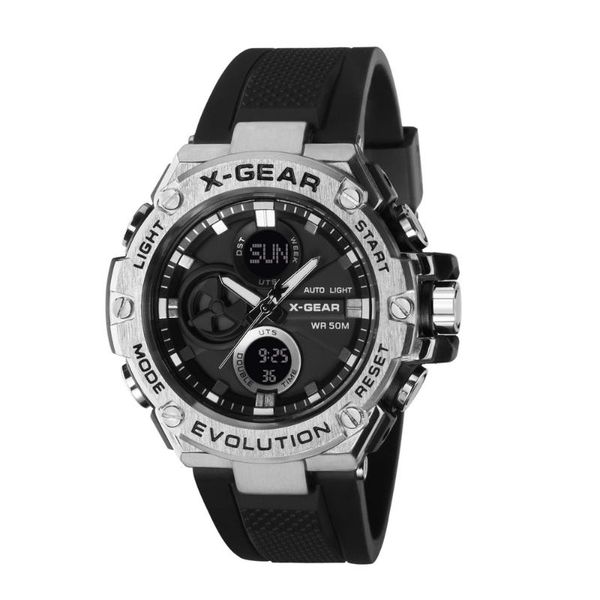 wristwatches x-gear sport watch men digital watches 5bar waterproof military dual display relogio masculino 3847, Slivery;brown
wristwatches x-gear sport watch men digital watches 5bar waterproof military dual display relogio masculino 3847, Slivery;brown