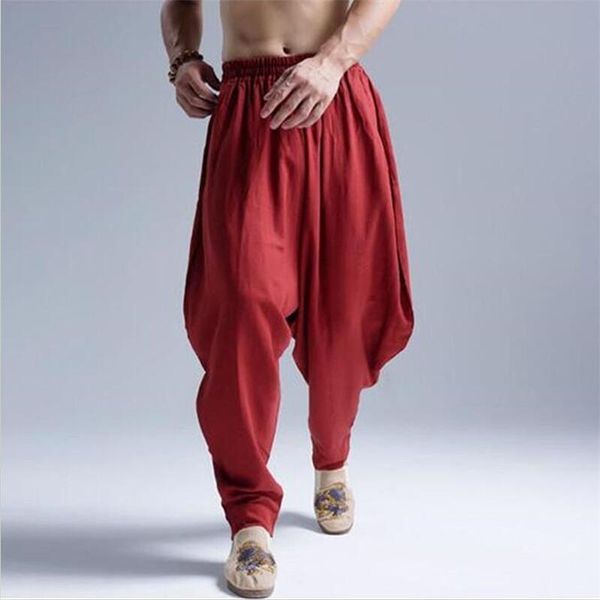 men's pants 2021 summer autumn cotton linen casual harem men jogger fitness trousers male chinese traditional harajuku, Black
men's pants 2021 summer autumn cotton linen casual harem men jogger fitness trousers male chinese traditional harajuku, Black