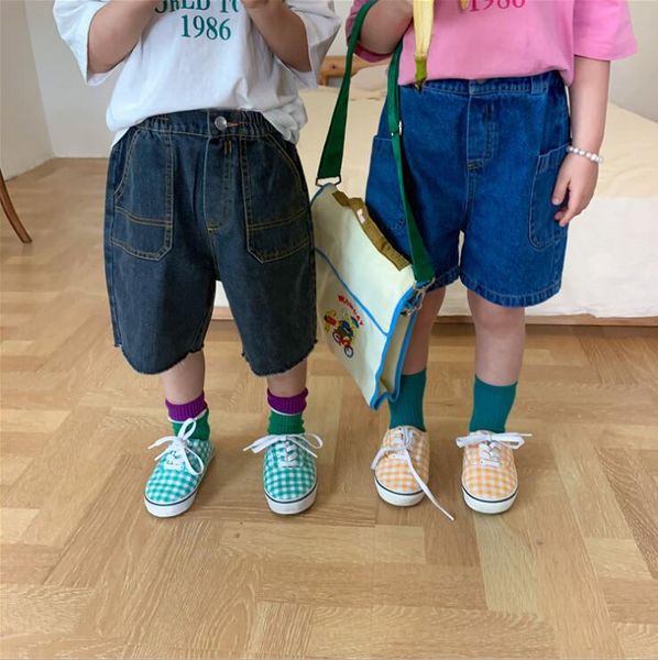 style girls boys shorts summer cotton fashion kids 2-8 years ye347, Black 
style girls boys shorts summer cotton fashion kids 2-8 years ye347, Black