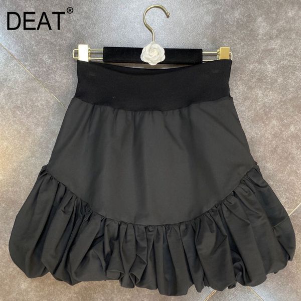 women skirt elastic waist fashion spring summer ladies solid color pleated hr384 210525, Black
women skirt elastic waist fashion spring summer ladies solid color pleated hr384 210525, Black
