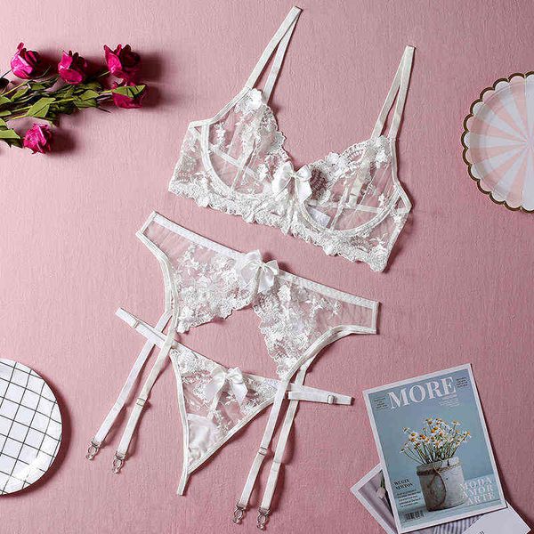 nxy set 3 piece underwear set embroidery see through lingerie women thin transparent lace bralet push up bra bra+garters+thong 1127, Red;black
nxy set 3 piece underwear set embroidery see through lingerie women thin transparent lace bralet push up bra bra+garters+thong 1127, Red;black