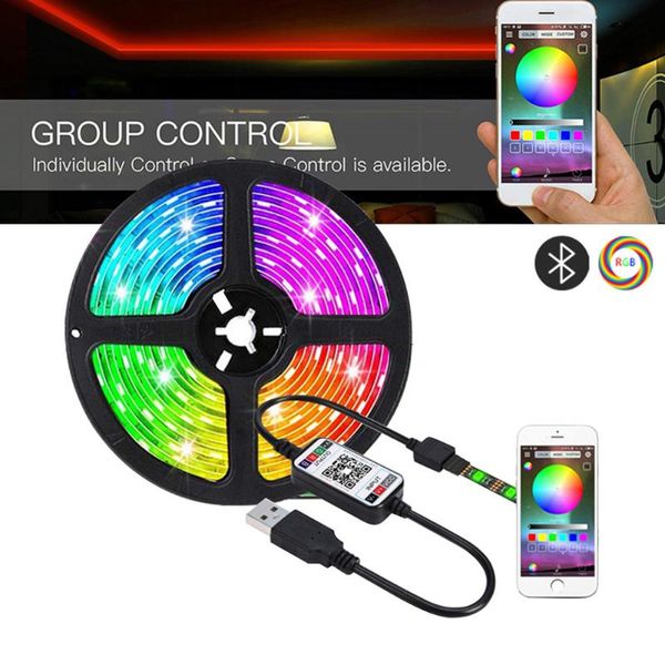 strips waterproof 5m tv background lighting led strip light usb infrared control/bluetooth rgb smd dc5v flexible lamp tape diode
strips waterproof 5m tv background lighting led strip light usb infrared control/bluetooth rgb smd dc5v flexible lamp tape diode