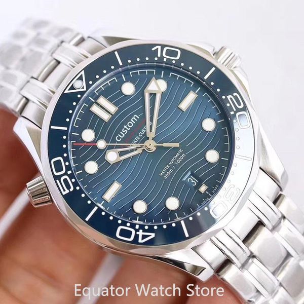 42mm men diving watches stainless steel sapphire crystal ceramic bezel luminous men's automatic mechanical wristwatches clock, Slivery;brown
42mm men diving watches stainless steel sapphire crystal ceramic bezel luminous men's automatic mechanical wristwatches clock, Slivery;brown
