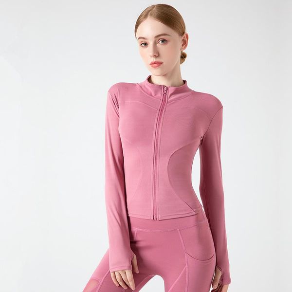 women's jackets women sport zipper yoga coat thumb hole running shirt sportwear girl thin quick dry high elastic gym fitness jacket, Black;brown
women's jackets women sport zipper yoga coat thumb hole running shirt sportwear girl thin quick dry high elastic gym fitness jacket, Black;brown
