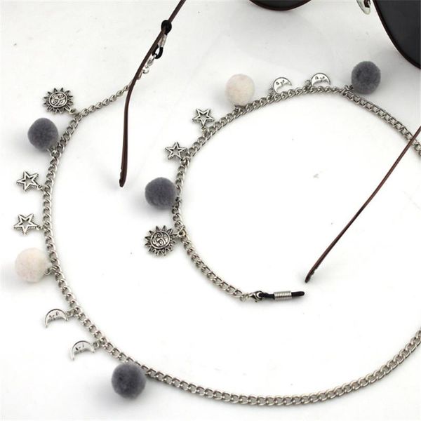 sunglasses frames womens sun star beaded pompom eyeglass eyewears reading glasses chain cord holder neck strap rope, Silver
sunglasses frames womens sun star beaded pompom eyeglass eyewears reading glasses chain cord holder neck strap rope, Silver