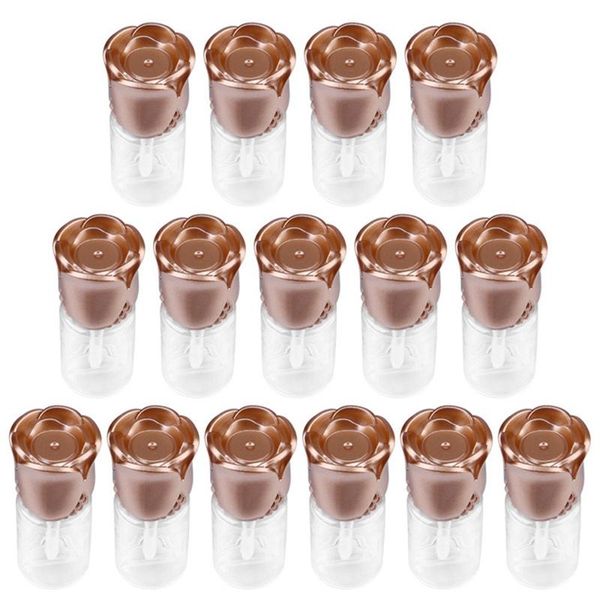 storage bottles & jars 15 lip gloss containers, rose-shaped lid, transparent plastic, refillable tube empty (gold)
storage bottles & jars 15 lip gloss containers, rose-shaped lid, transparent plastic, refillable tube empty (gold)
