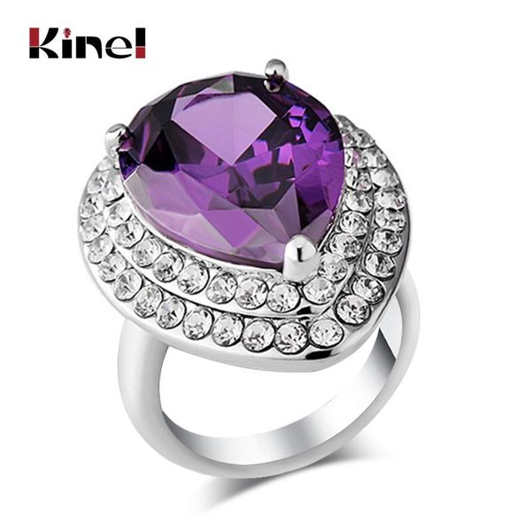 wedding rings kinel luxury purple zircon for women fashion big water drop crystals ring vintage jewelry 2021, Slivery;golden
wedding rings kinel luxury purple zircon for women fashion big water drop crystals ring vintage jewelry 2021, Slivery;golden