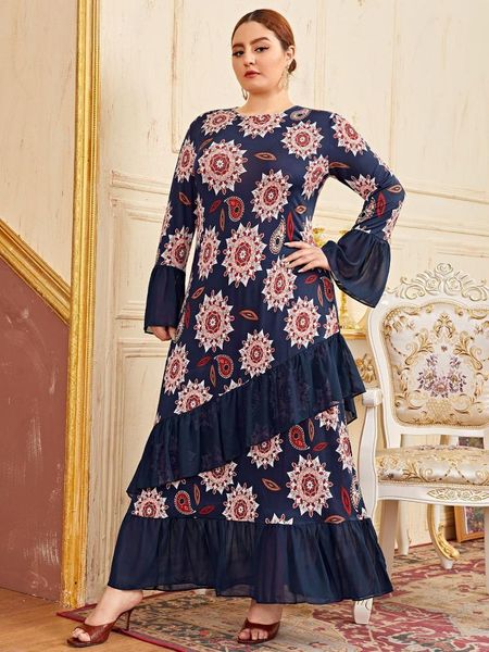 casual dresses plus size dress 2021 spring women long sleeve geometric print ruffles maxi retro vintage clothing, Black;gray
casual dresses plus size dress 2021 spring women long sleeve geometric print ruffles maxi retro vintage clothing, Black;gray