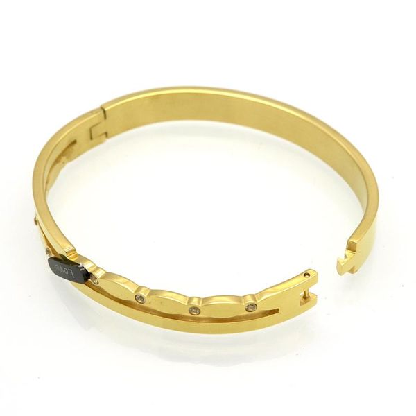 bangle fashion brand jewelry simple style crystal bracelets & bangles for women love stainless steel, Black
bangle fashion brand jewelry simple style crystal bracelets & bangles for women love stainless steel, Black