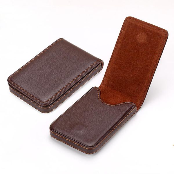 card holders quality leather business case magnetic buckle bank holder pu coin purse black brown wallet bags, Brown;gray
card holders quality leather business case magnetic buckle bank holder pu coin purse black brown wallet bags, Brown;gray