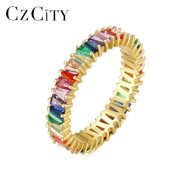 cluster rings czcity rainbow color gemstone for women 100% 925 sterling silver fine trendy jewellery dating party christmas gift ncr-061, Golden;silver
cluster rings czcity rainbow color gemstone for women 100% 925 sterling silver fine trendy jewellery dating party christmas gift ncr-061, Golden;silver