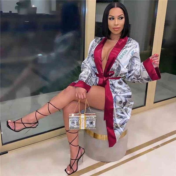 women nightgown silk with belt robes money print long sleeve lingerie temptation bathrobe sleepwear pajamas spring clothing, Black;red
women nightgown silk with belt robes money print long sleeve lingerie temptation bathrobe sleepwear pajamas spring clothing, Black;red