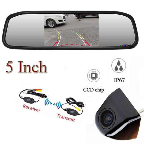 car video rearview 5'' mirror monitor hd auto parking wireless intelligent dynamic trajectory backup camera black
car video rearview 5'' mirror monitor hd auto parking wireless intelligent dynamic trajectory backup camera black