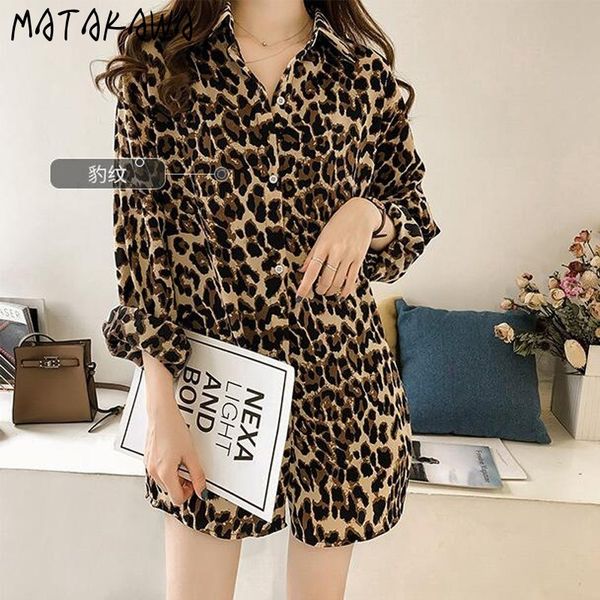 matakawa spring fashion loose large size leopard blouse women long-sleeved blusas mid-length turn-down collar shirt 210513, White
matakawa spring fashion loose large size leopard blouse women long-sleeved blusas mid-length turn-down collar shirt 210513, White