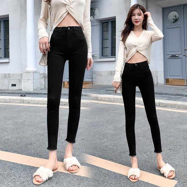 women's pants & capris cotton elastic denim long female slim fit spring 2021 black skinny leggings summer jeans for women trous, Black;white
women's pants & capris cotton elastic denim long female slim fit spring 2021 black skinny leggings summer jeans for women trous, Black;white