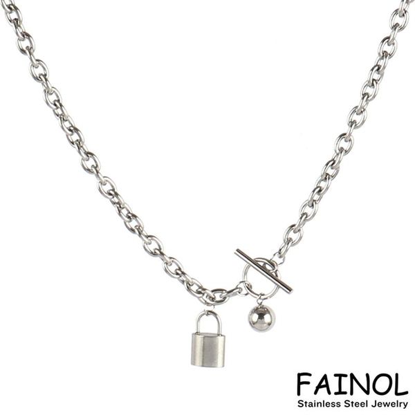 chains punk stainless steel necklace chain necklaces for women pendant lock charm chokers jewelry gifts, Silver
chains punk stainless steel necklace chain necklaces for women pendant lock charm chokers jewelry gifts, Silver