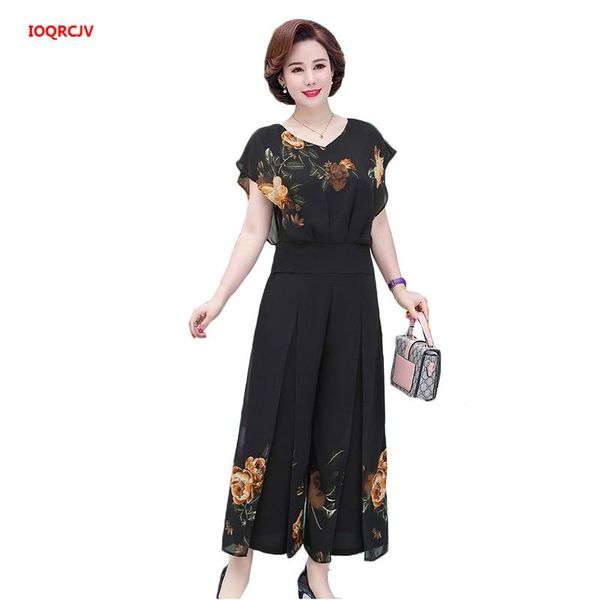 women's tracksuits mother clothing summer two-piece set 2021 v-neck printing chiffon + wide leg pants suit women sets plus size 5xl w19, Gray
women's tracksuits mother clothing summer two-piece set 2021 v-neck printing chiffon + wide leg pants suit women sets plus size 5xl w19, Gray