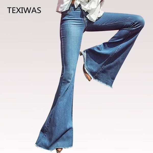 women's jeans texiwas 2021 spring autumn high waist multi-color stretch slim flare fashion pocket zipper denim long pants, Blue
women's jeans texiwas 2021 spring autumn high waist multi-color stretch slim flare fashion pocket zipper denim long pants, Blue