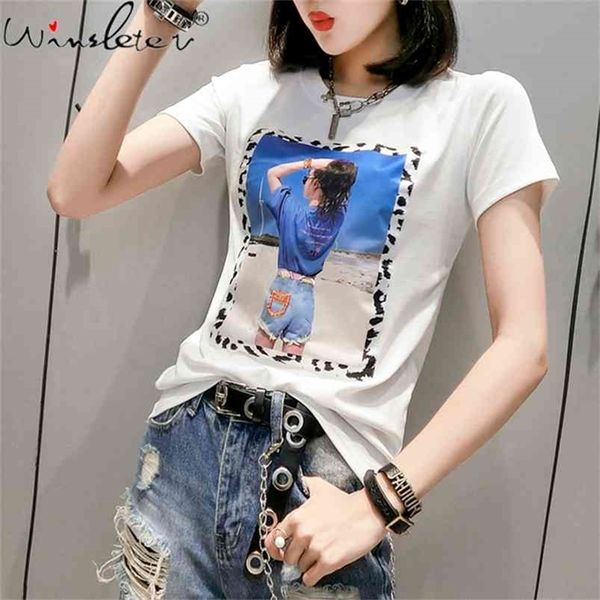 t shirt women printed cotton o-neck short sleeve tee casual fashion girls graphic cute slim tshirt female t05225b 210421, Black;gray
t shirt women printed cotton o-neck short sleeve tee casual fashion girls graphic cute slim tshirt female t05225b 210421, Black;gray