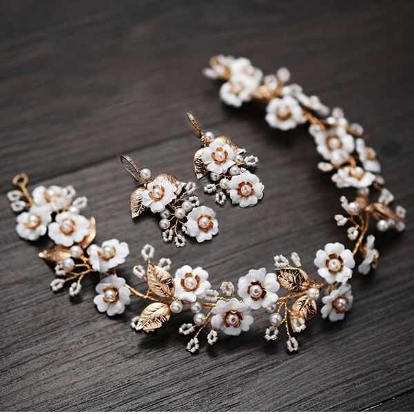 hair clips & barrettes handmade floral bridal wreath accessories gold leaf wedding headband tiara with earrings vintage women headpiece, Golden;silver
hair clips & barrettes handmade floral bridal wreath accessories gold leaf wedding headband tiara with earrings vintage women headpiece, Golden;silver