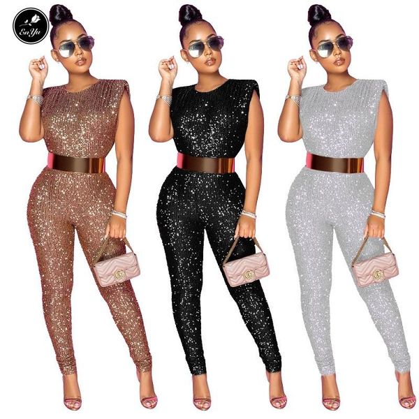 women's jumpsuits & rompers enyu s-5xl 2021 young casual women special light jumpsuit sleeveless o-neck slim zipper sequin club, Black;white
women's jumpsuits & rompers enyu s-5xl 2021 young casual women special light jumpsuit sleeveless o-neck slim zipper sequin club, Black;white