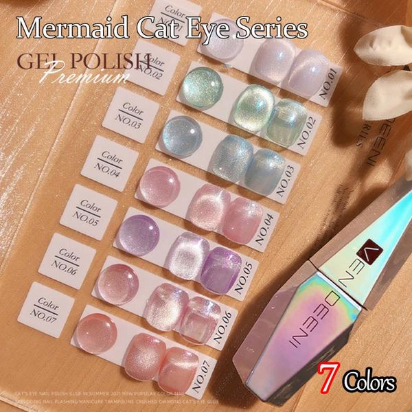 nail gel vendeeni magnetic cat eye polish 7 color crystal transparent mermaid lacquer magnet hybrid cat's uv varnish, Red;pink
nail gel vendeeni magnetic cat eye polish 7 color crystal transparent mermaid lacquer magnet hybrid cat's uv varnish, Red;pink