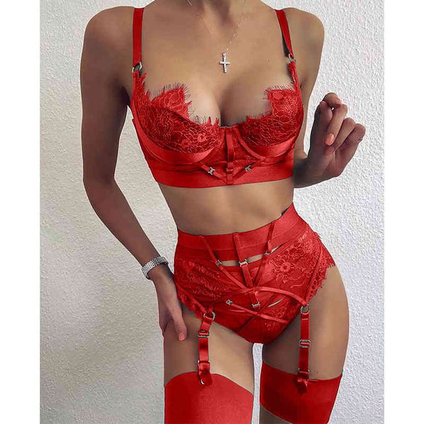 summer lingerie set lace heavy industry female push-up bra panties garter belt cor erotic clothing styen, Red;black
summer lingerie set lace heavy industry female push-up bra panties garter belt cor erotic clothing styen, Red;black