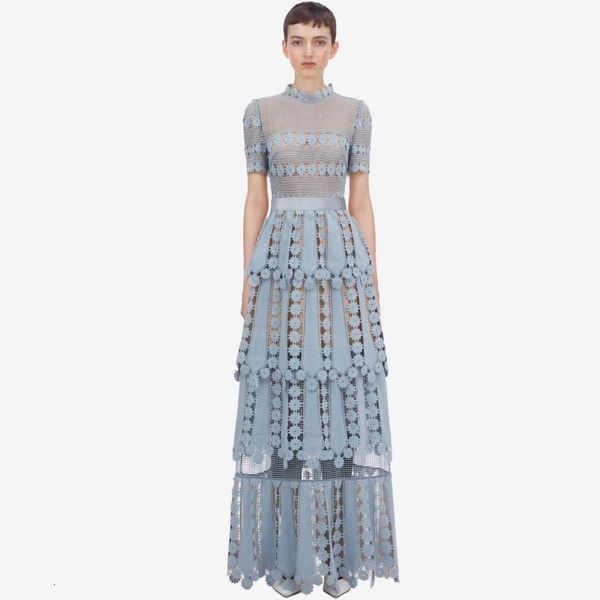 casual dresses summer blue lace maxi women short sleeve crochet hollow out floral ruffles layer cake long dress nbhn, Black;gray
casual dresses summer blue lace maxi women short sleeve crochet hollow out floral ruffles layer cake long dress nbhn, Black;gray