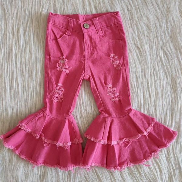 jeans garments factory no moq rts kids fashion solid color pink bell bottom full pants boutique ruffle, Blue
jeans garments factory no moq rts kids fashion solid color pink bell bottom full pants boutique ruffle, Blue