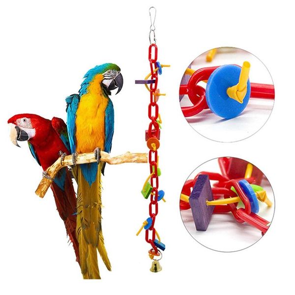 other bird supplies 1pc colorful acrylic chew toy parakeet toys with bell hanging pendant for pet parrot cage
other bird supplies 1pc colorful acrylic chew toy parakeet toys with bell hanging pendant for pet parrot cage