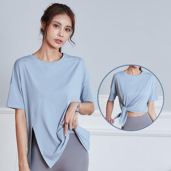 yoga outfit women side split gym shirts two ways wear loose sports workout running t-shirts quick dry fitness training short sleeve
yoga outfit women side split gym shirts two ways wear loose sports workout running t-shirts quick dry fitness training short sleeve