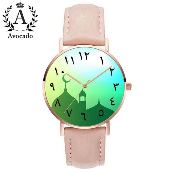 leather arabic watch islam castle fashion quartz wristwatch clock ladies women timer wristwatches, Slivery;brown
leather arabic watch islam castle fashion quartz wristwatch clock ladies women timer wristwatches, Slivery;brown