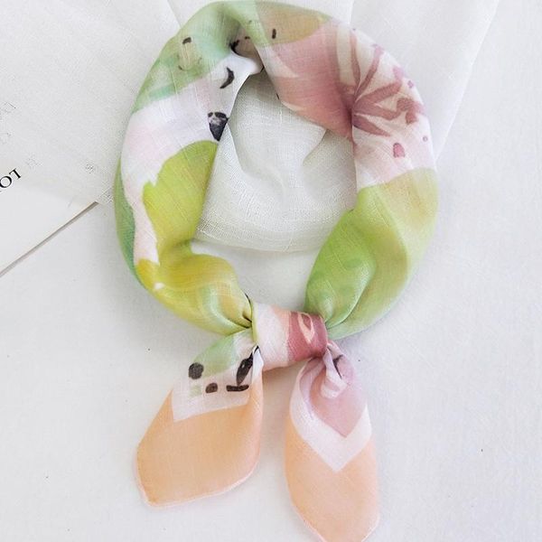 scarves 58cm small square scarf cotton linen female autumn korean version thin soft turban headband fashion printing decorative e49, Blue;gray
scarves 58cm small square scarf cotton linen female autumn korean version thin soft turban headband fashion printing decorative e49, Blue;gray