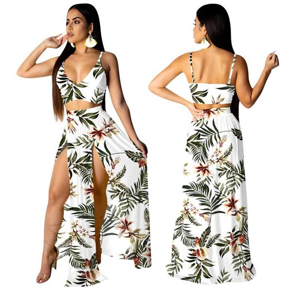 pieces set beach dress printed swimsuit women bikini cover up crop and high wasit split long female swimwear women's, White;black
pieces set beach dress printed swimsuit women bikini cover up crop and high wasit split long female swimwear women's, White;black