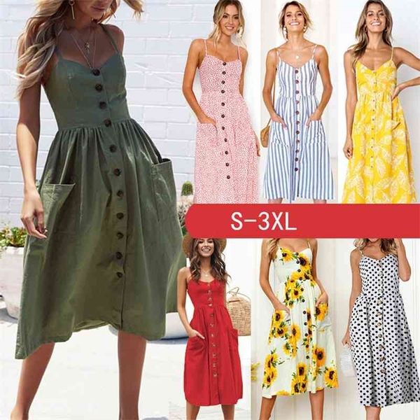 summer women sling print pocket halter button beach dress female bohemia holiday midi retro lady dresses plus size 210323, Black;gray
summer women sling print pocket halter button beach dress female bohemia holiday midi retro lady dresses plus size 210323, Black;gray