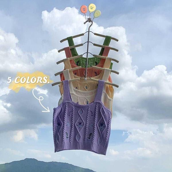 women's tanks & camis sleeveless halter knitting tank female slim camisole tees solid embroidery y2k korean fashion purple tshirts, White
women's tanks & camis sleeveless halter knitting tank female slim camisole tees solid embroidery y2k korean fashion purple tshirts, White