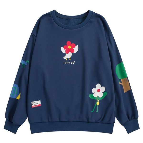 women's hoodies & sweatshirts floral print women casual preppy style 2021 autumn long sleeve o-neck cotton femme pullover, Black
women's hoodies & sweatshirts floral print women casual preppy style 2021 autumn long sleeve o-neck cotton femme pullover, Black