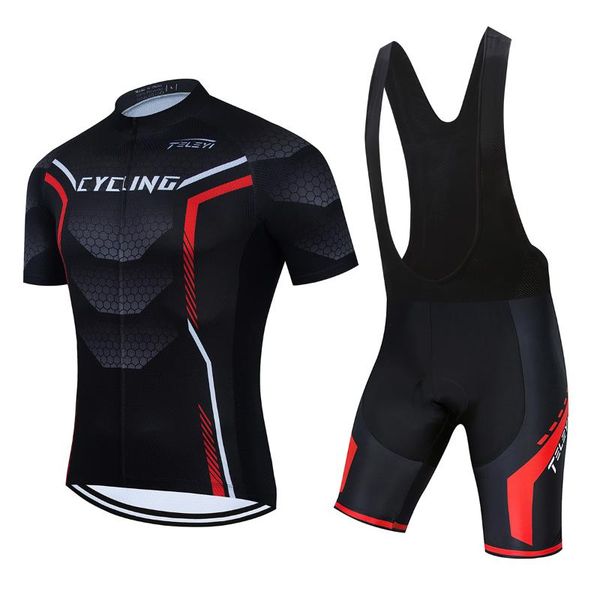 racing sets 2021 teleyi pro team summer cycling jersey set bicycle clothing breathable men short sleeve shirt bike bib shorts 9d gel pad, Black;blue
racing sets 2021 teleyi pro team summer cycling jersey set bicycle clothing breathable men short sleeve shirt bike bib shorts 9d gel pad, Black;blue
