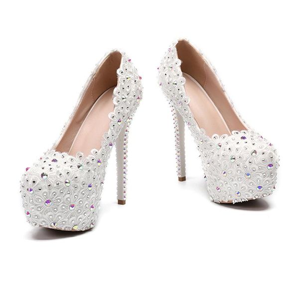 dress shoes white flower wedding for bride bridesmaid party women platform pmpus rhinestone ladies 14cm surp high heels, Black
dress shoes white flower wedding for bride bridesmaid party women platform pmpus rhinestone ladies 14cm surp high heels, Black