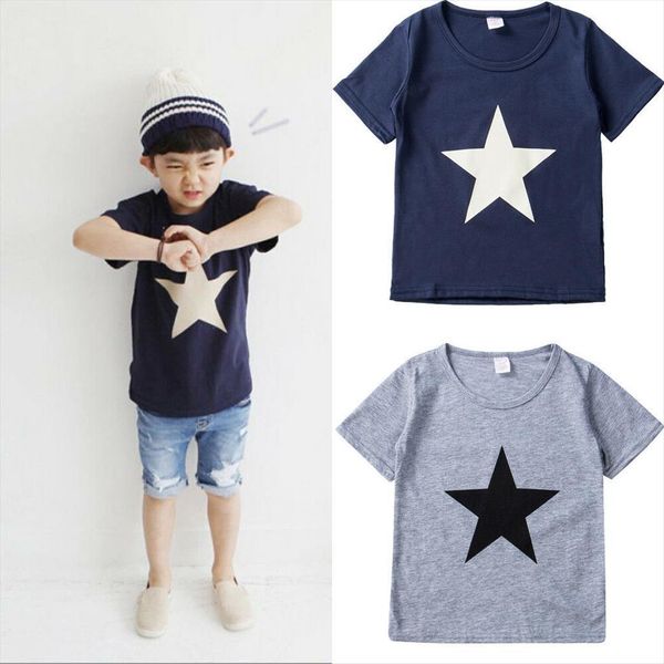 style toddler kids adorable boys summer t shirt short sleeve children cute tee size 2 7years, Blue
style toddler kids adorable boys summer t shirt short sleeve children cute tee size 2 7years, Blue