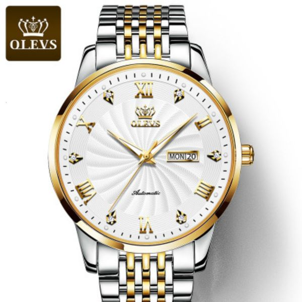olevs luxe diamant men mechanical clock lighting calendar pilot clocks business rvs male relogio masculino, Slivery;brown
olevs luxe diamant men mechanical clock lighting calendar pilot clocks business rvs male relogio masculino, Slivery;brown