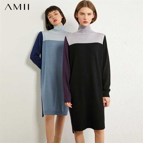 amii minimalism autumn women's dress temperament contrasting color design turtleneck female sweater 12030381 211220, Black;gray
amii minimalism autumn women's dress temperament contrasting color design turtleneck female sweater 12030381 211220, Black;gray