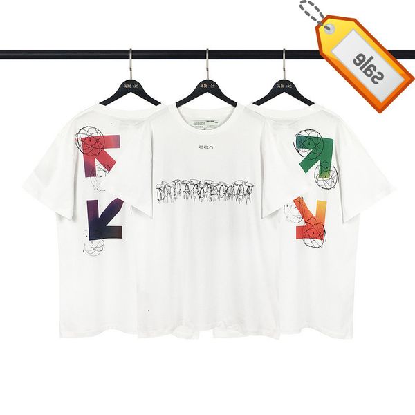 off-whiteow fashion brand high version 20ss alien rainbow arrow men's summer loose t-shirt short sleeve, White;black
off-whiteow fashion brand high version 20ss alien rainbow arrow men's summer loose t-shirt short sleeve, White;black
