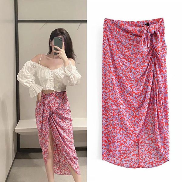 skirts women's high waist skirt 2022 summer flower printed bowknot split long fashion chic elegant hip, Black
skirts women's high waist skirt 2022 summer flower printed bowknot split long fashion chic elegant hip, Black
