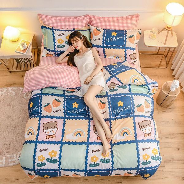 bedding sets spring and autumn thickened four piece set of cartoon lovely girl quilt sheet three
bedding sets spring and autumn thickened four piece set of cartoon lovely girl quilt sheet three