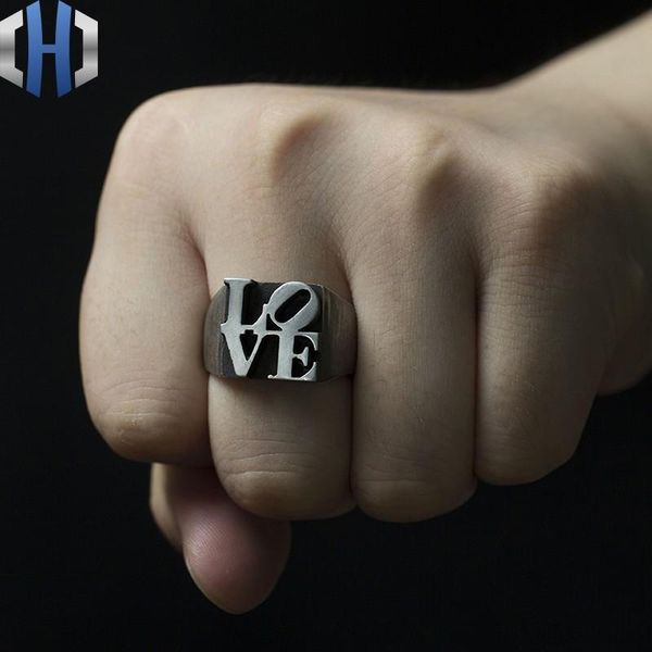 cluster rings original design handmade silver decoration love925 ring male personality letter female, Golden;silver
cluster rings original design handmade silver decoration love925 ring male personality letter female, Golden;silver