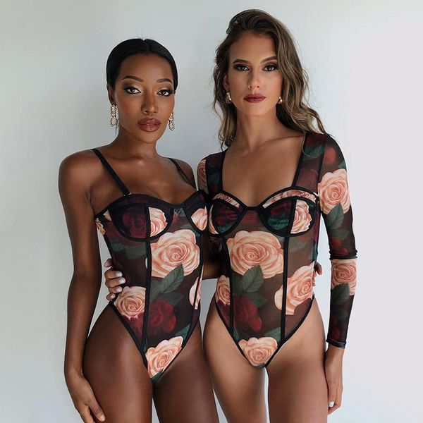 women's jumpsuits & rompers imcute women black mesh sheer see through bodysuits sleeveless/long sleeve floral print lingerie romper one, Black;white
women's jumpsuits & rompers imcute women black mesh sheer see through bodysuits sleeveless/long sleeve floral print lingerie romper one, Black;white