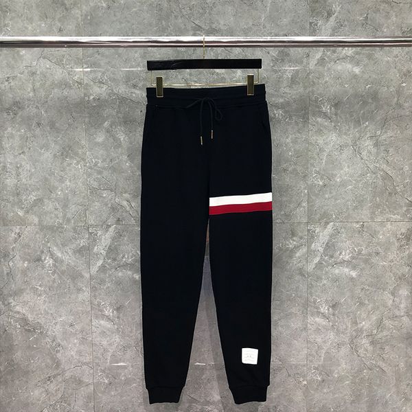 men's pants pure cotton blue stripe casual sweatpants for running in spring and autumn of 2021, Black
men's pants pure cotton blue stripe casual sweatpants for running in spring and autumn of 2021, Black