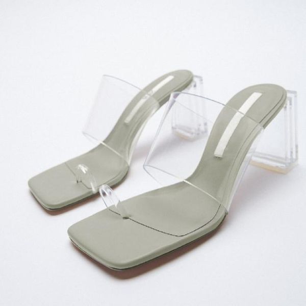 sandals brand simple fresh highheeled women transparent belt thick heel fashion flip-flop open-toe slippers, Black
sandals brand simple fresh highheeled women transparent belt thick heel fashion flip-flop open-toe slippers, Black